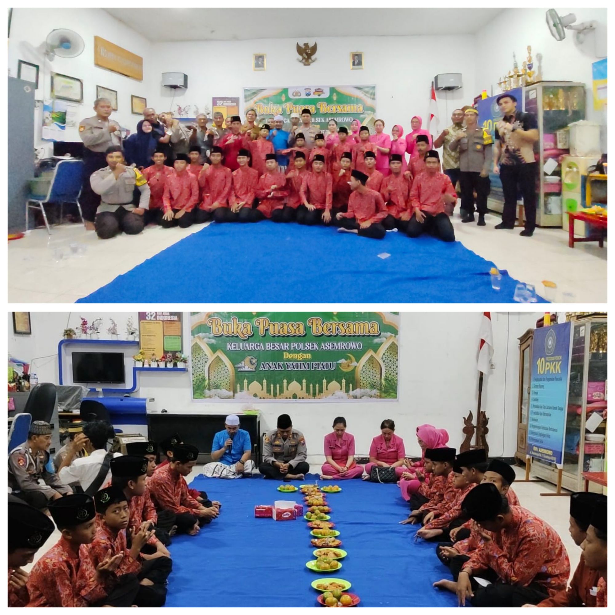 Ramadan Penuh Berkah di Surabaya: Polsek Asemrowo Pererat Silaturahmi Lewat Takjil dan Santunan Anak Yatim