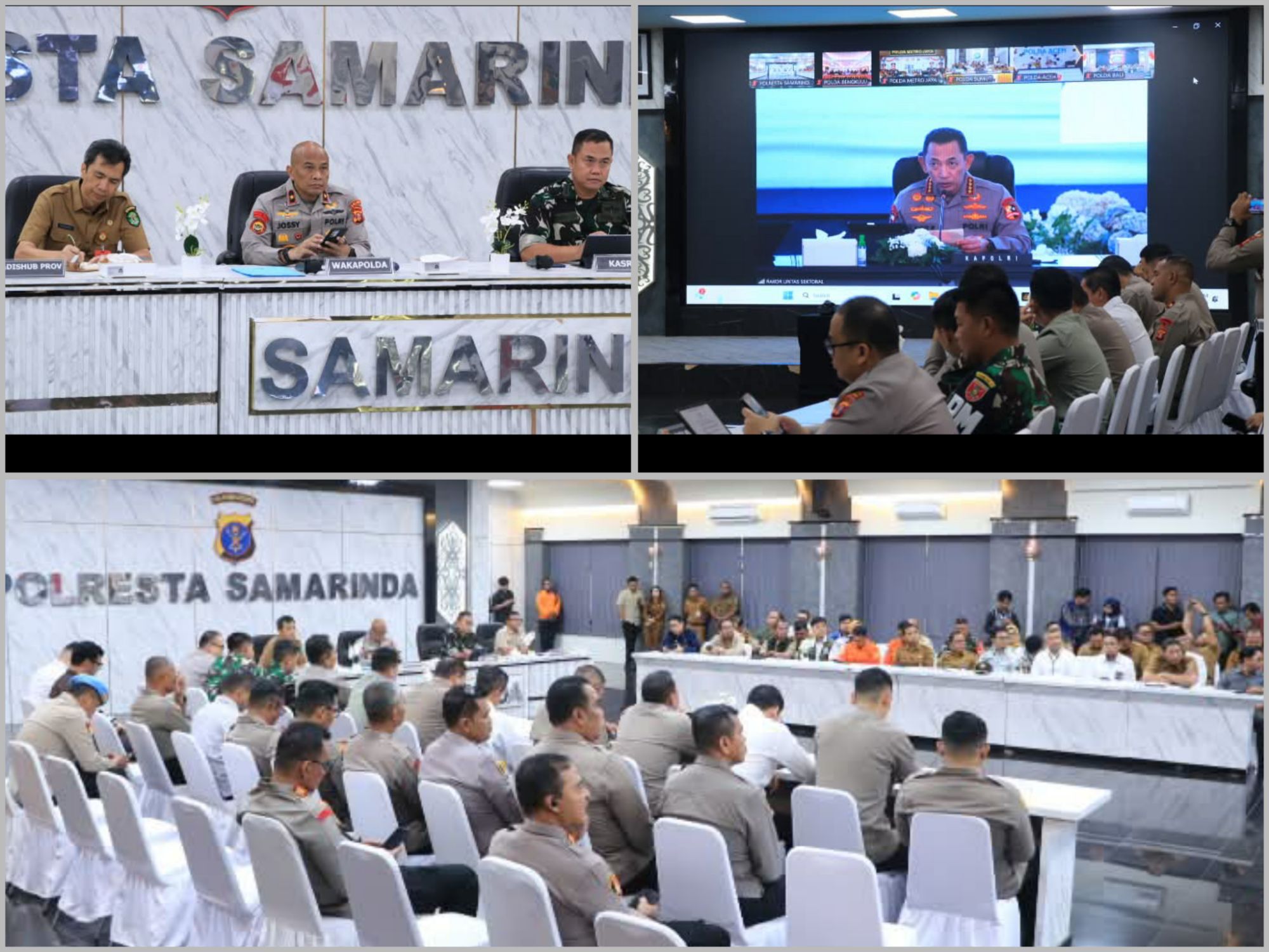 Perkuat Sinergi Pengamanan Lebaran Tahun 2026, Wakapolda Kaltim Ikuti Rakor Lintas Sektoral Nasional Secara Virtual