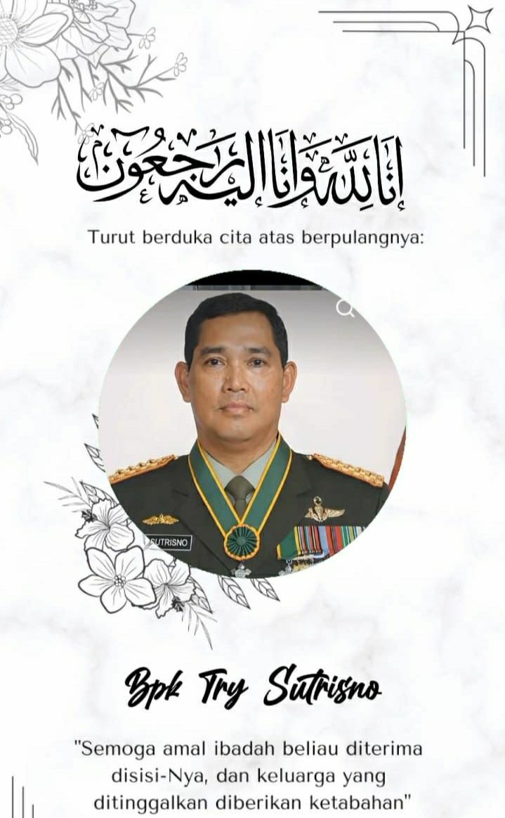 IJIN MENYAMPAIKAN BERITA DUKA CITA – INNALILLAHI WAINNAILAIHI ROJI’UUN – TELAH WAFAT BAPAK JENDRAL TRI SUTRISNO, MANTAN WAKIL PRESIDEN REPUBLIK INDONESIA – MENINGGAL DI RSPAD JAKARTA PADA PAGI HARI, 2 MARET 2026 – SEMOGA ALMARHUM HUSNUL KHOTIMAH, LAHU AL FATIHAH