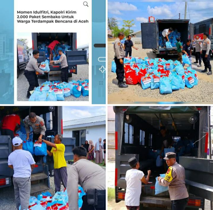KAPOLRI JENDERAL LISTYO SIGIT PRABOWO SALURKAN 2.000 PAKET SEMBAKO UNTUK WARGA PENGUNGSIAN DAN MASYARAKAT DI ACEH TAMIANG – AKSI KEMANUSIAAN POLRI HADIR DI TENGAH MOMENTUM IDUL FITRI 1447 H