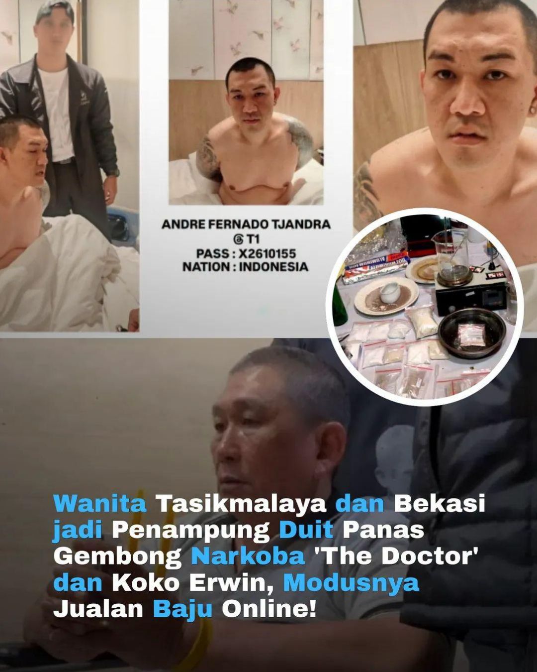 Jaringan Koko Erwin & The Doctor Terungkap, Dua Wanita Jadi “Brankas” Uang Narkoba Cuma Dibayar Rp1-2 Juta