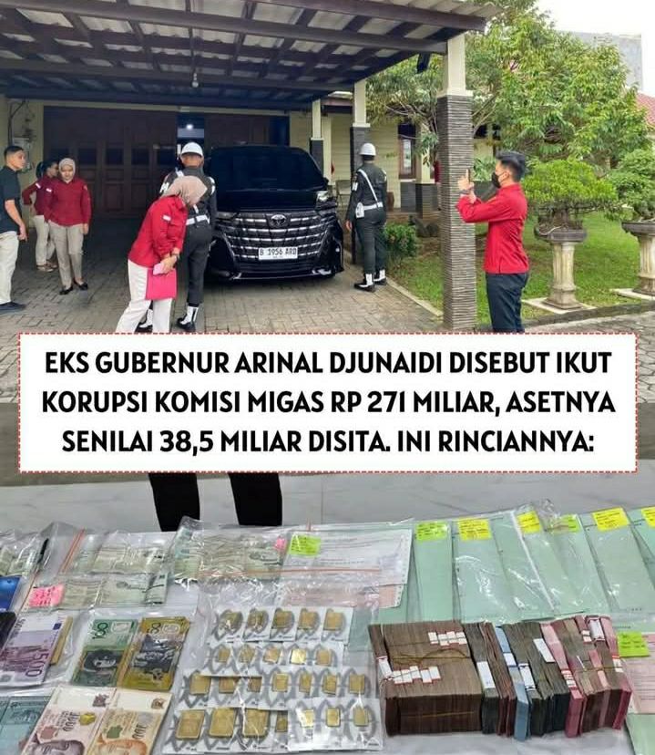 KASUS KORUPSI KOMISI MIGAS RP 271 MILYAR: KEJATI LAMPUNG TEGASKAN PERAN BEKAS GUBERNUR ARINAL DJUNAIDI, ASET RP 38,5 MILYAR AMAN SEBAGAI BARANG BUKTI
