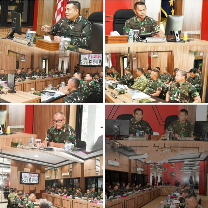 PANGKORMAR TERIMA PAPARAN RENCANA GARIS BESAR LATIHAN TERINTEGRASI TNI TAHUN ANGGARAN 2026